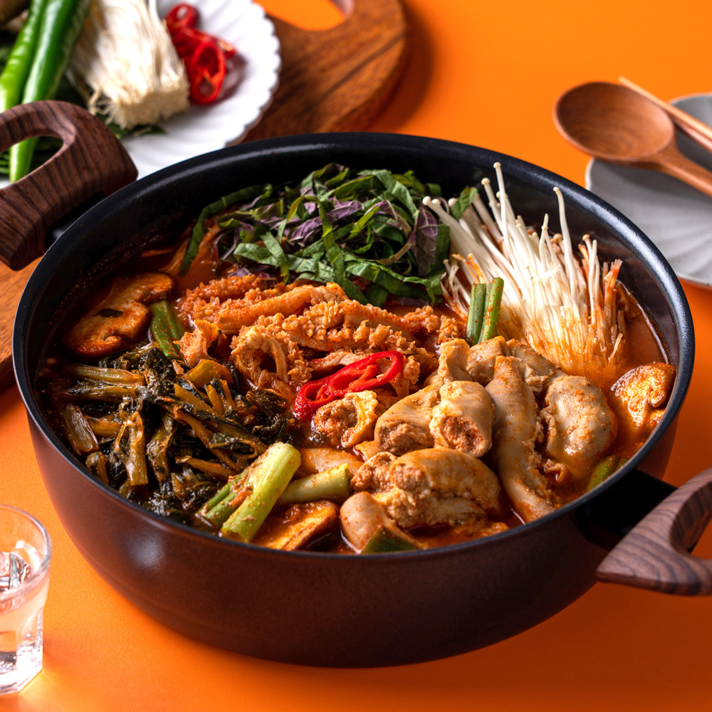 시래기 소 곱창전골